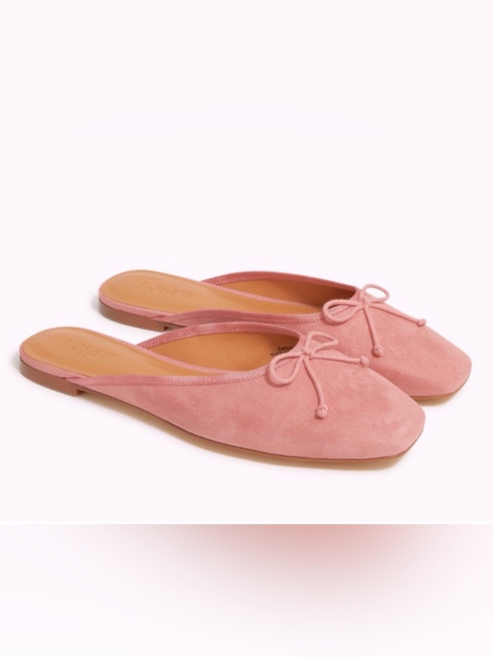 J crew Women’s Faux Leather Suede ballerina mules Size: 7